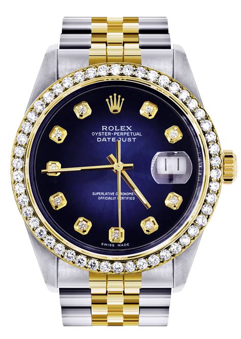 rolex watch with diamonds mens|rolex diamond men's watch price.